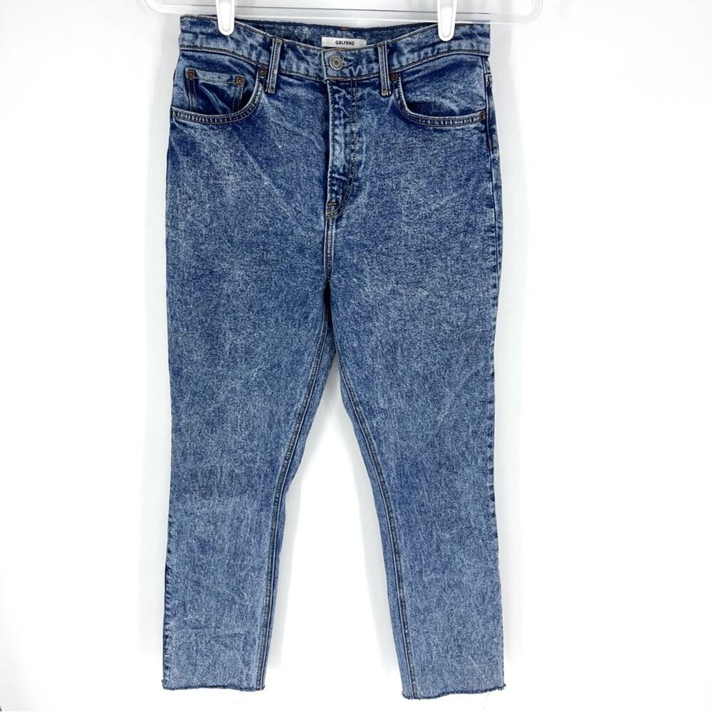 GRLFRND Reed Cropped High‎ Rise Skinny Jeans in Easy Street 27